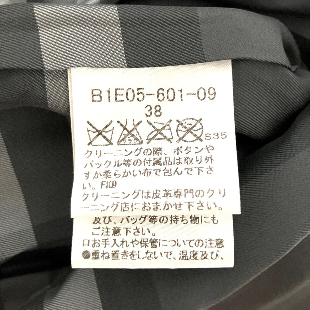 バーバリーロンドン ラムレザー ダブルブレストジャケット