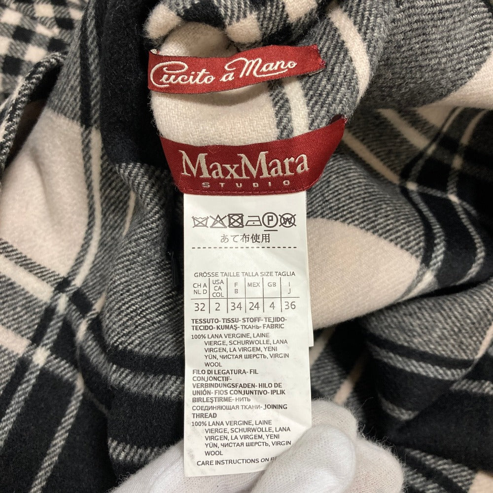 マックスマーラステュディオ ウールリバーシブルコート