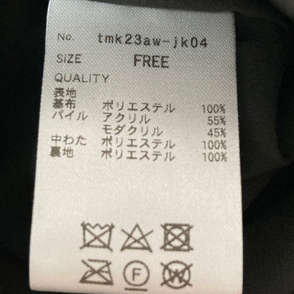 ジェンヌ フェイクミンク中綿ケープ