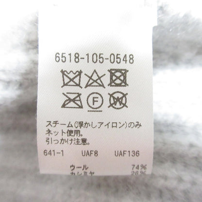 ドゥロワー ウールカシミヤノースリーブタートルニット