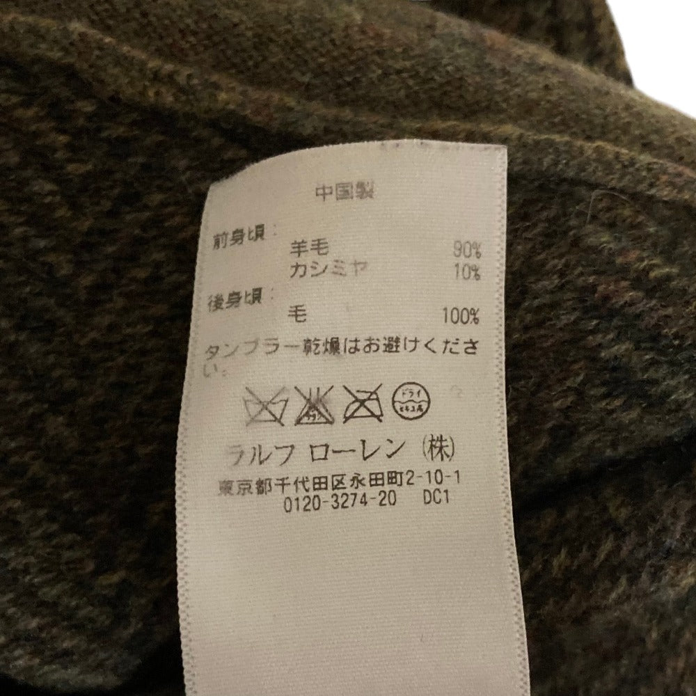 ラルフローレン カシミヤブレンドヘリンボーンニットベスト