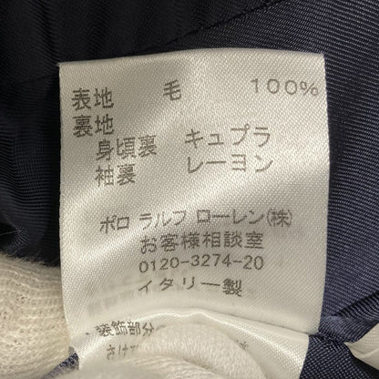 ラルフローレン エンブレム刺繍ウールブレザー