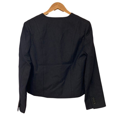 マーガレットハウエル WASHED WOOL SERGE ノーカラージャケット