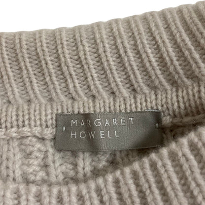 マーガレットハウエル ウールカシミヤタートルネックケーブルニット