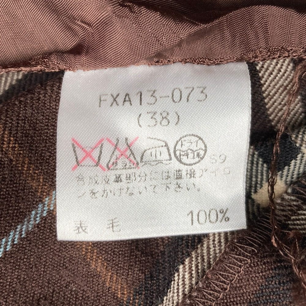 バーバリーロンドン ウールチェックスカート