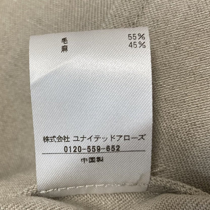 コンテ ウールリネンロングワンピース