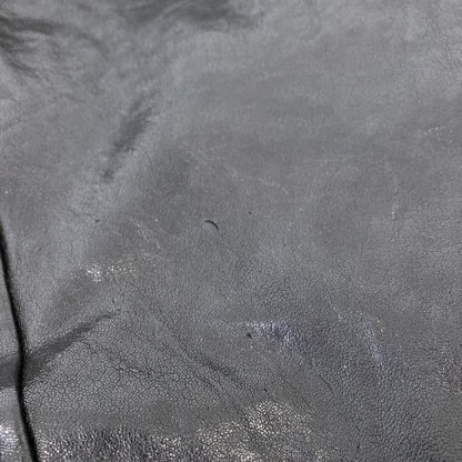 キョウジマルヤマ キルティング裏地 ラムレザーコート