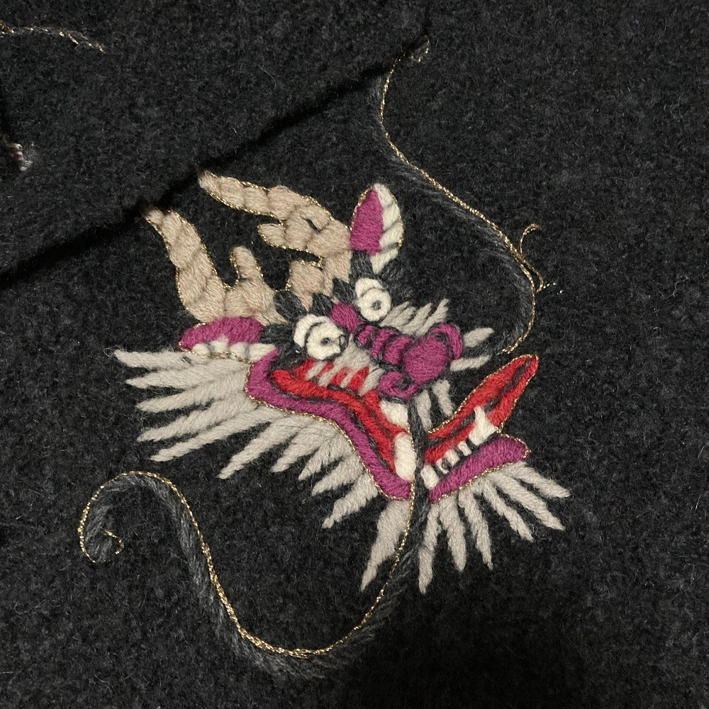 ヨシユキコニシ ドラゴン刺繍ウールコート