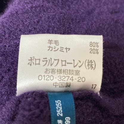 ラルフローレン カシミヤブレンドタートルネックケーブルニットセーター