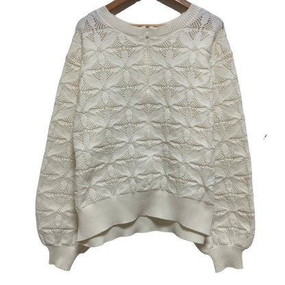 シップス 2WAYフラワージャカードハーフジッププルオーバーニット