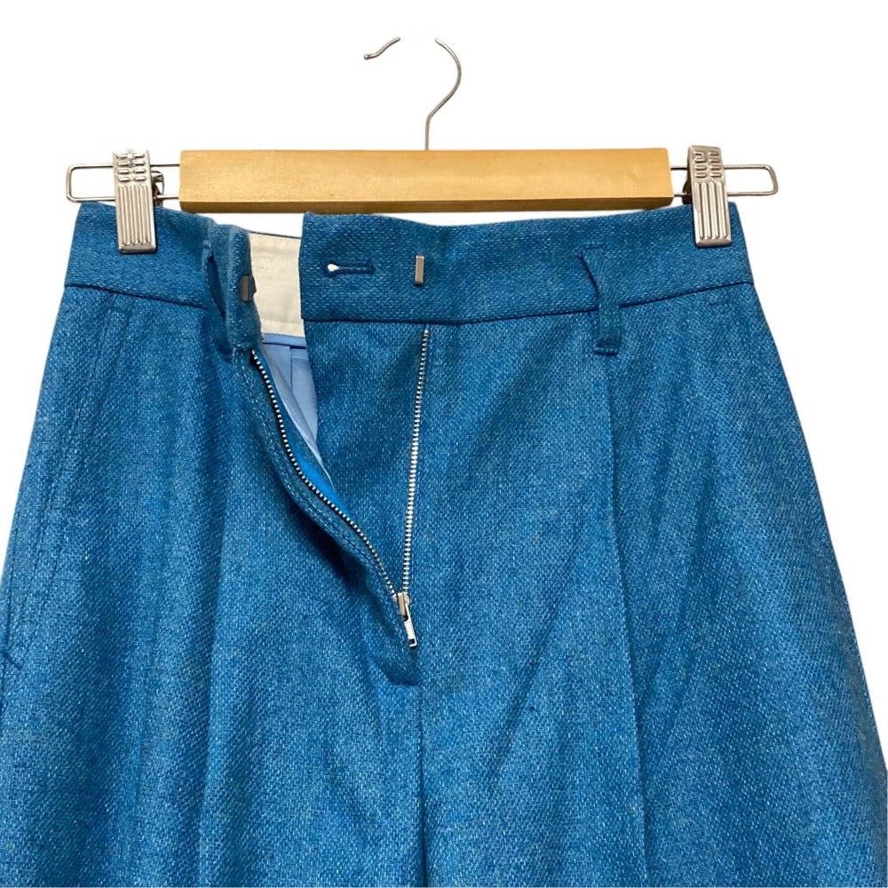 ボールジィ ウールブレンドタックワイドパンツ