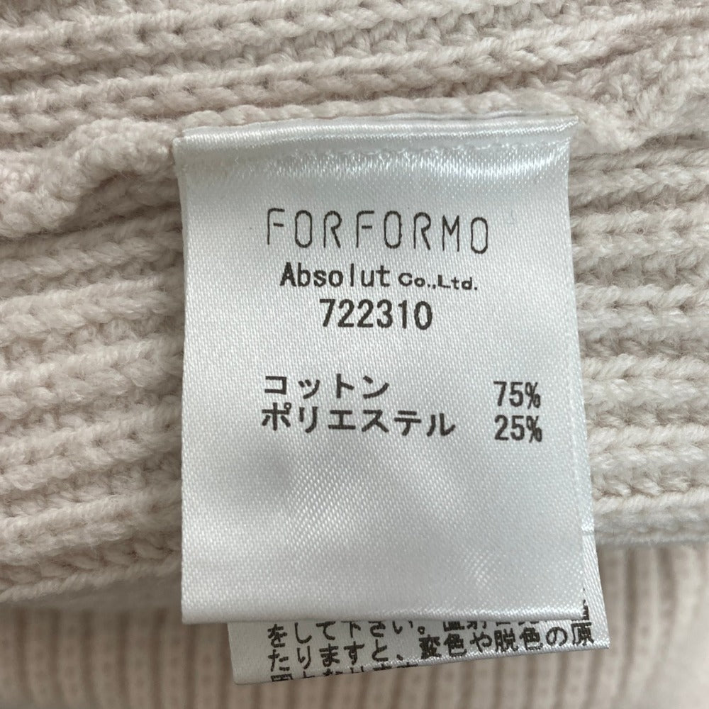 フォルフォルモ リブニットカーディガン