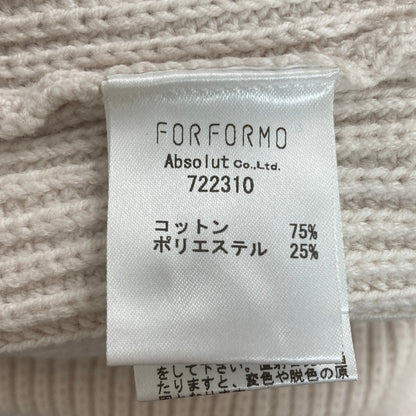 フォルフォルモ リブニットカーディガン