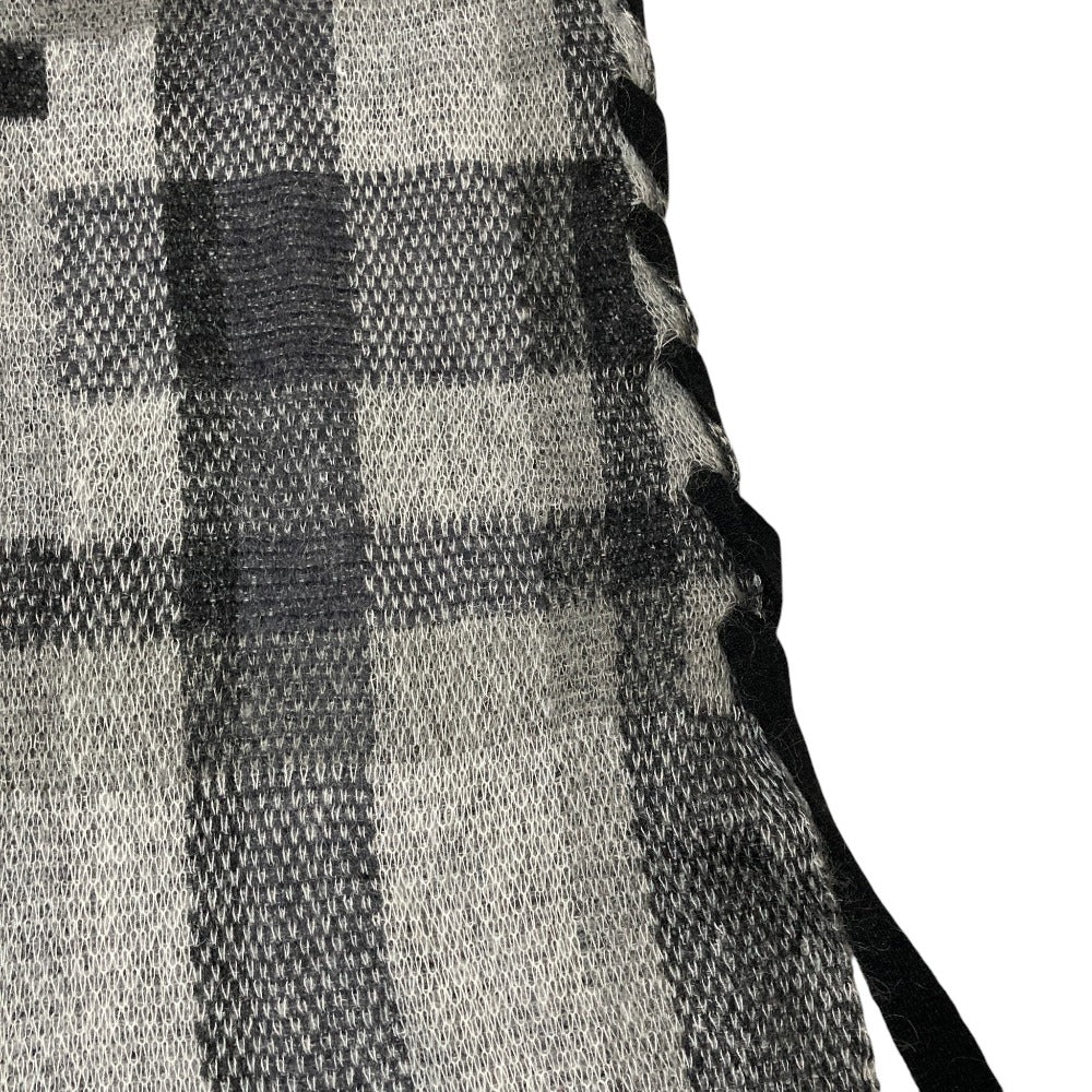 アメリ BIG CHECK LACE UP ニットワンピース