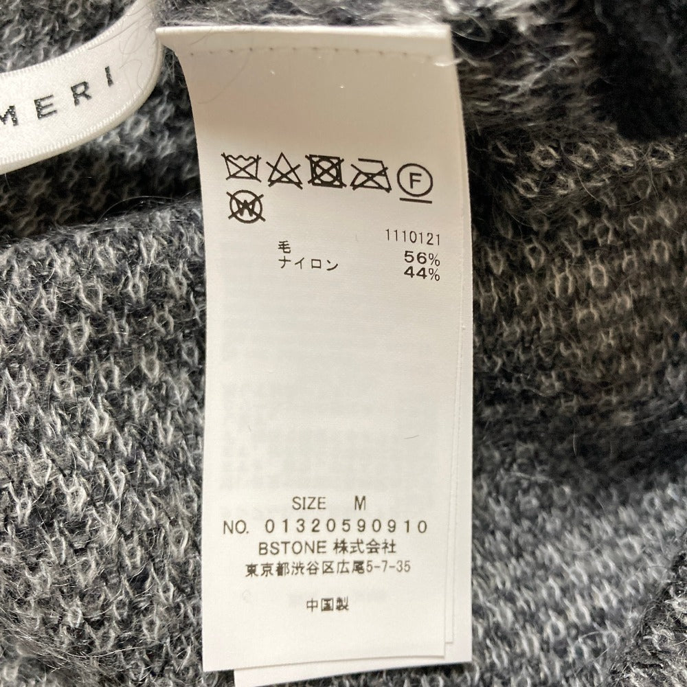 アメリ BIG CHECK LACE UP ニットワンピース