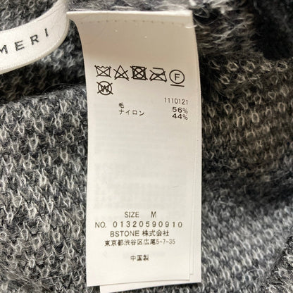 アメリ BIG CHECK LACE UP ニットワンピース