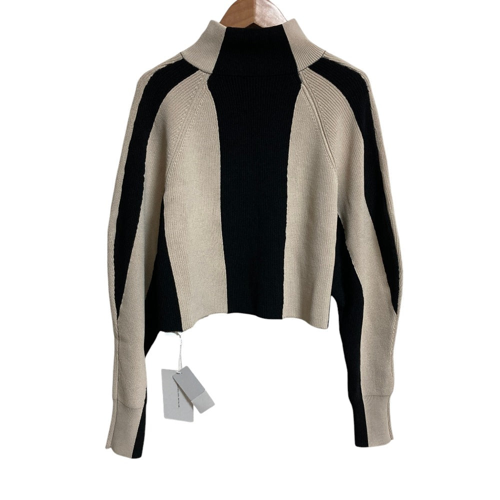 アメリ WIDE STRIPE KNIT TOP ニットトップス