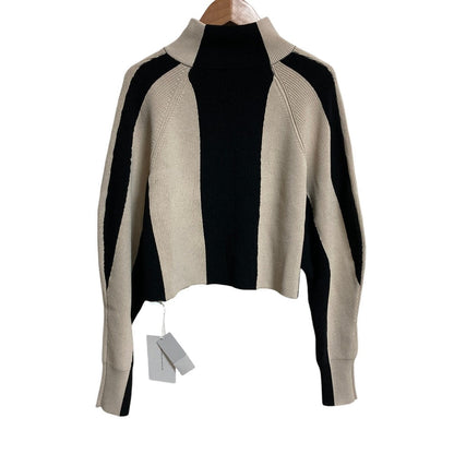 アメリ WIDE STRIPE KNIT TOP ニットトップス