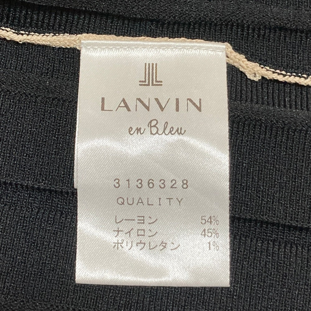 ランバン プリーツニットワンピース