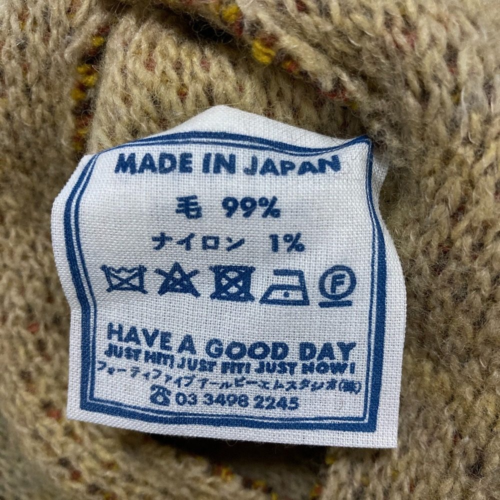 フォーティファイブアール 千歳縮絨ニットボレロ