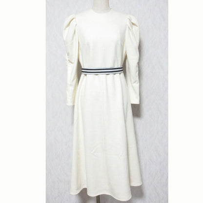 ボーダーズアットバルコニー GRACE SHOULDER WOOL ワンピース