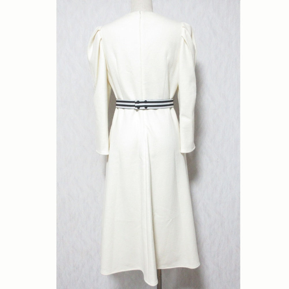 ボーダーズアットバルコニー GRACE SHOULDER WOOL ワンピース