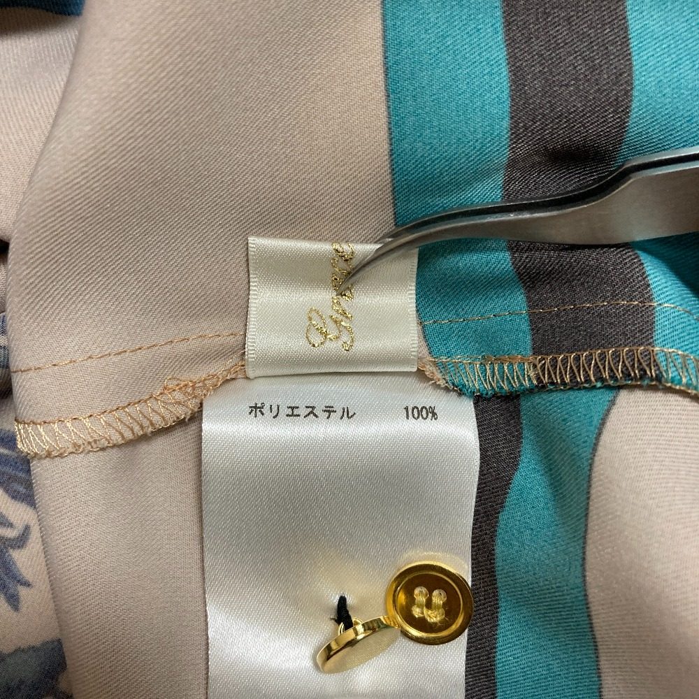グレースクラス ボタニカルパターンシャツワンピース