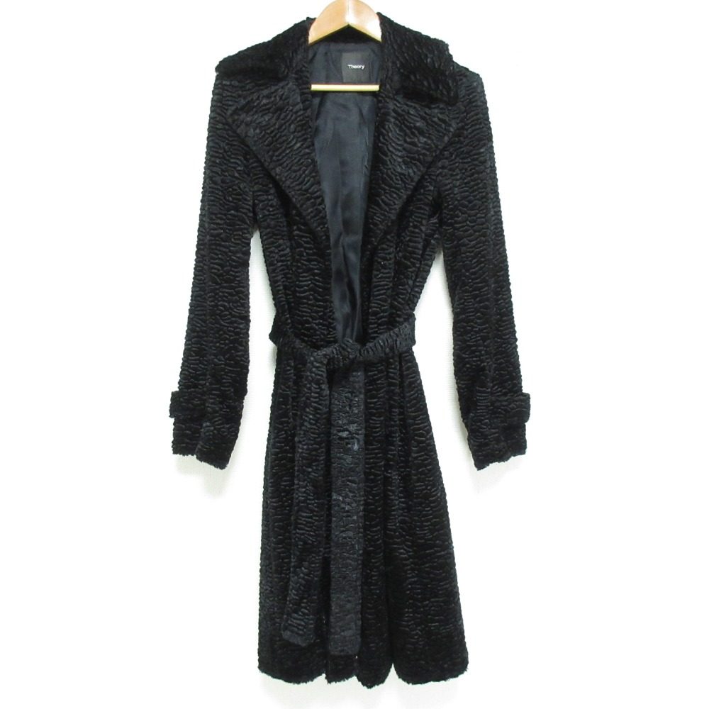 セオリー FAUX ASTRAKHAN OAKLANE NT フェイクファーコート