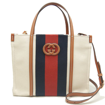 グッチ スモール キャンバス 2WAY トートバッグ 727728