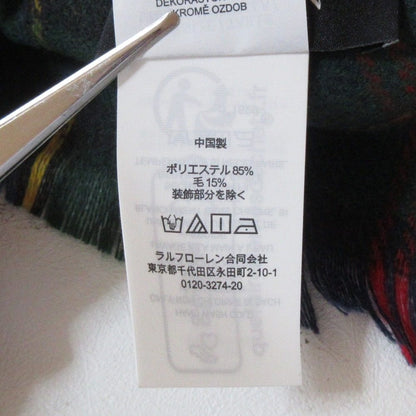 ローレンラルフローレン チェック柄ウールマフラー