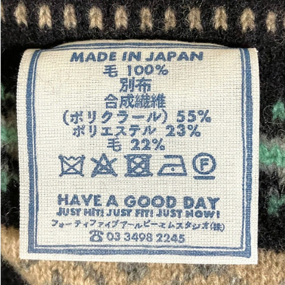フォーティファイブアールダカーポフェアアイルニットジャケット