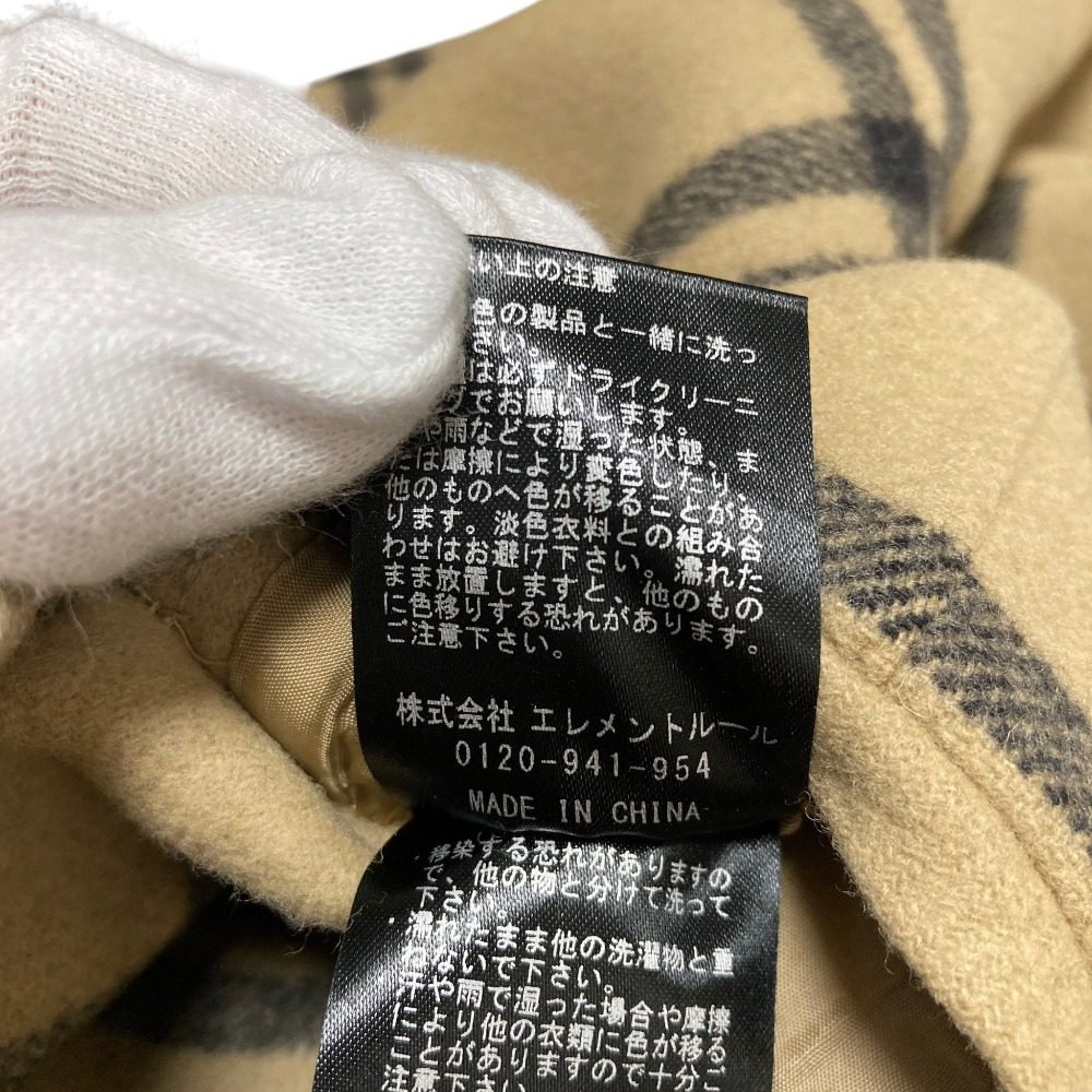 カオス チェックショートコート