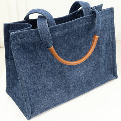 セリーヌ カバ デニム キャンバス 2WAY バッグ