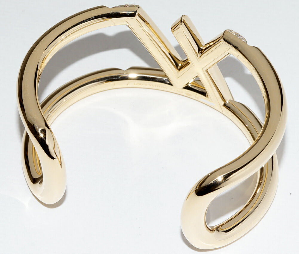 ルイ ヴィトン LV ヴォルト ワン Au750 ダイヤ バングル サイズ 16