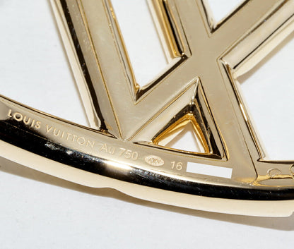 ルイ ヴィトン LV ヴォルト ワン Au750 ダイヤ バングル サイズ 16