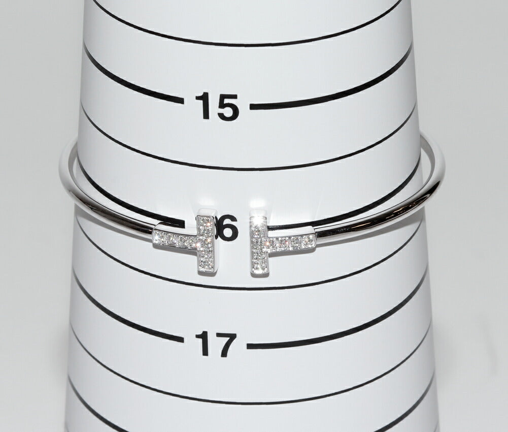 ティファニー T ワイヤー ホワイトゴールド ダイヤ ブレスレット