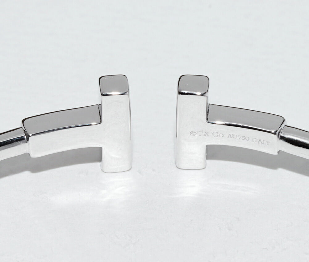 ティファニー T ワイヤー ホワイトゴールド ダイヤ ブレスレット