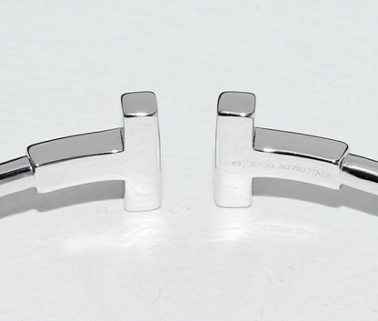 ティファニー T ワイヤー ホワイトゴールド ダイヤ ブレスレット