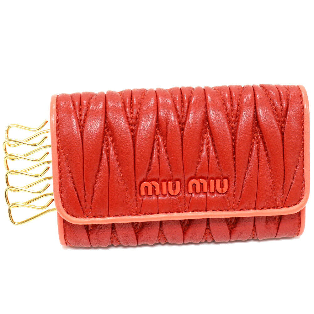 ミュウ ミュウ マテラッセ ラムスキン キーケース