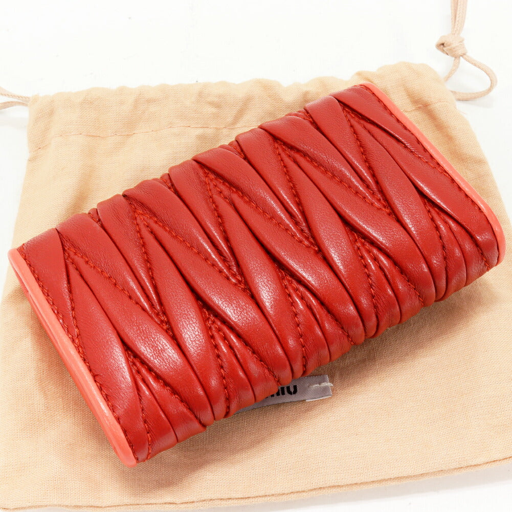 ミュウ ミュウ マテラッセ ラムスキン キーケース