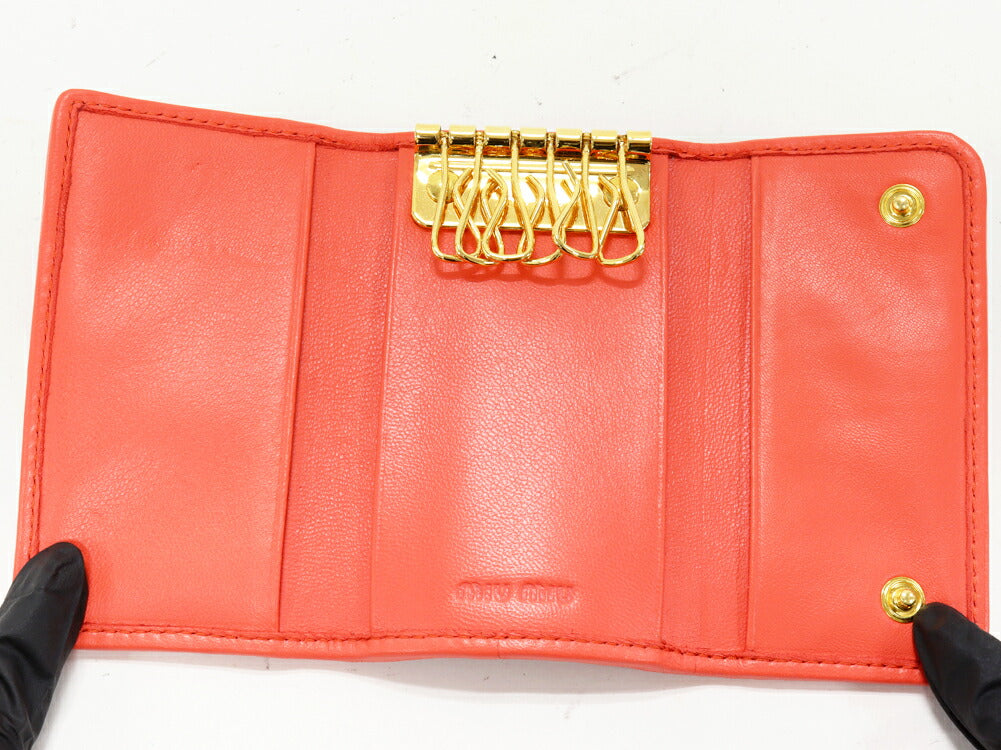 ミュウ ミュウ マテラッセ ラムスキン キーケース