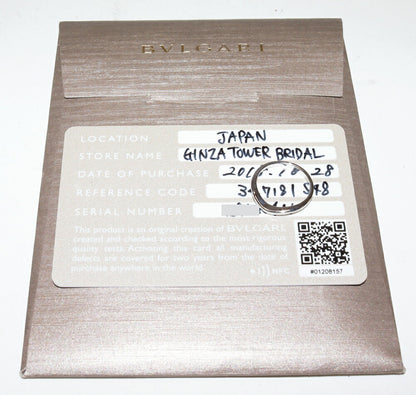 ブルガリ フェディ Pt950 リング サイズ 8