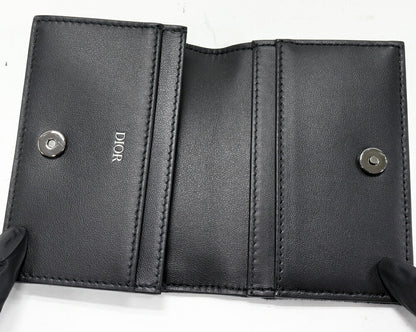 ディオール サドル オブリーク キャンバス カーフ 名刺入れ