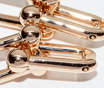 ティファニー ハードウェア Au750 ピンク ゴールド ピアス