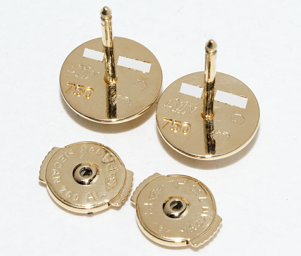 ルイヴィトン ピュス ドレイユクルー K18YG ダイヤ ピアス