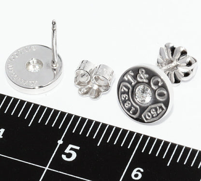 ティファニー 1837 K18WG ダイヤ ピアス