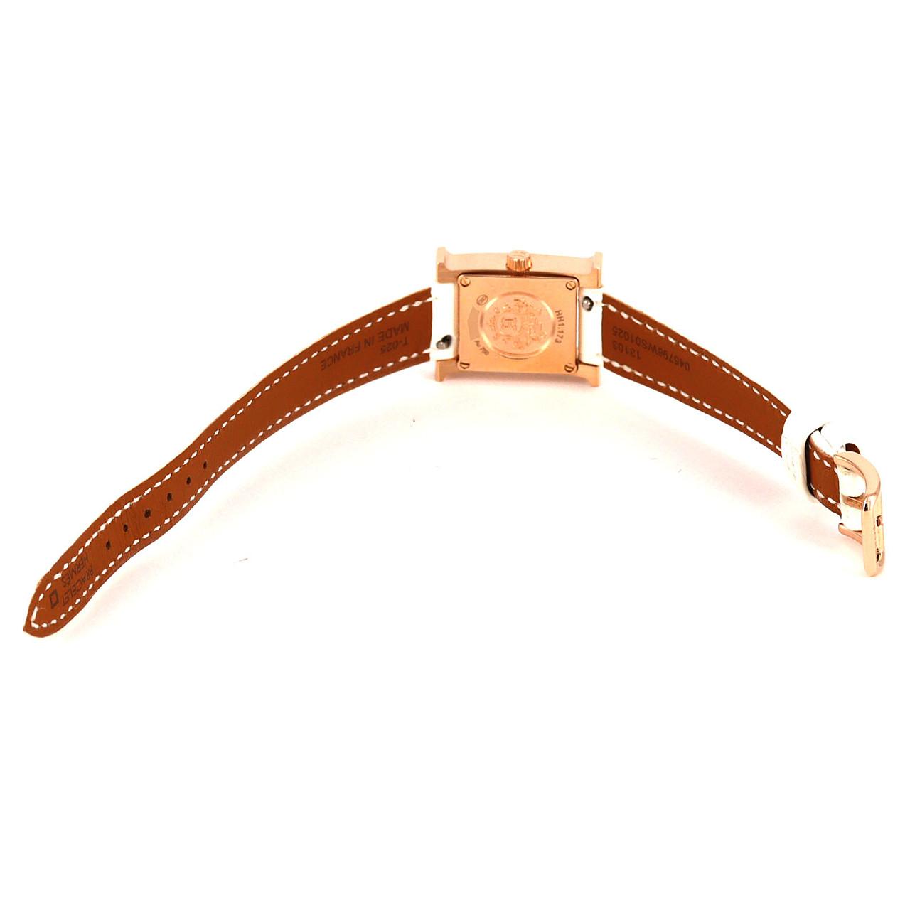 エルメス Hウォッチ PG/D ピンクゴールド 17x24mm