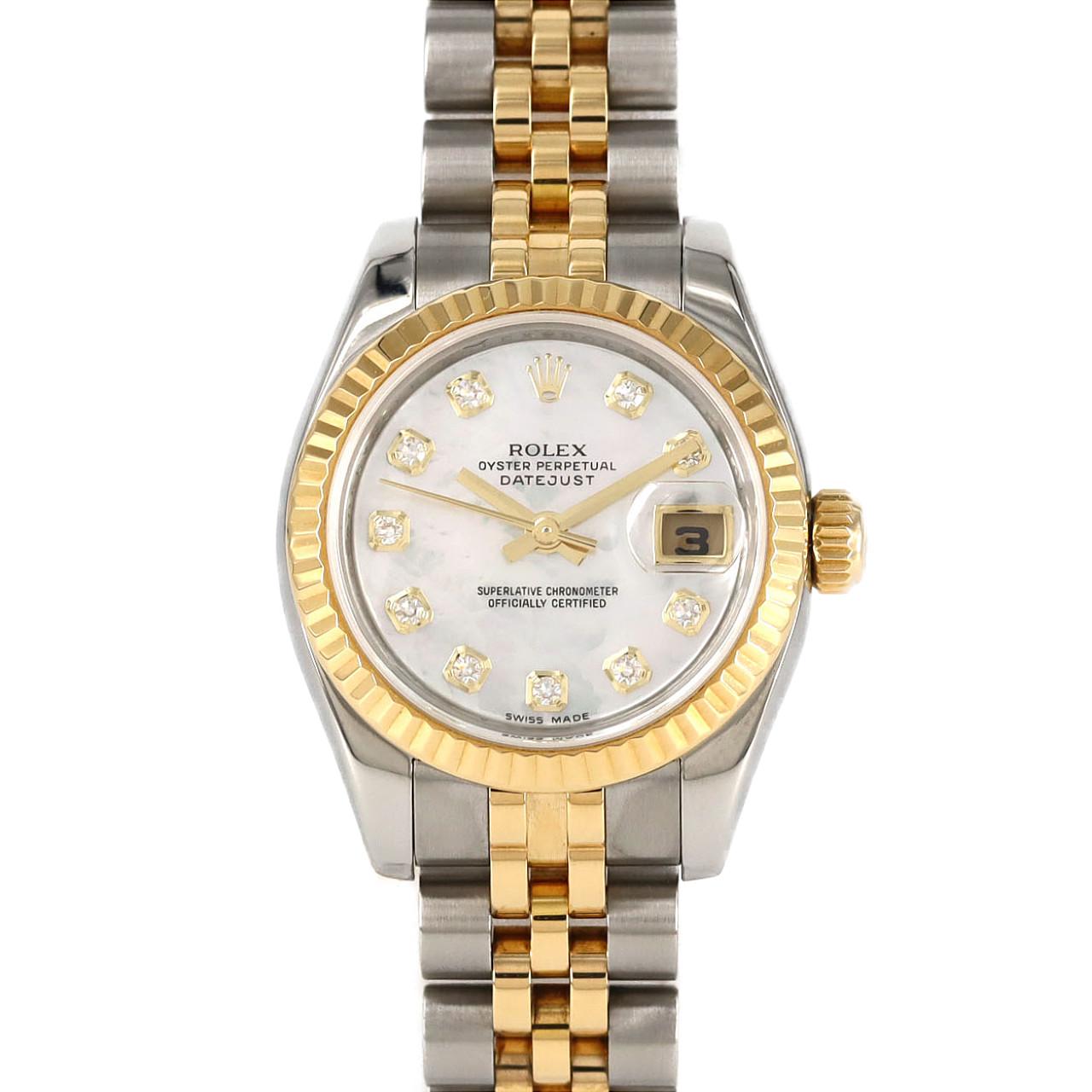 ロレックス デイトジャスト ステンレス x イエローゴールド
