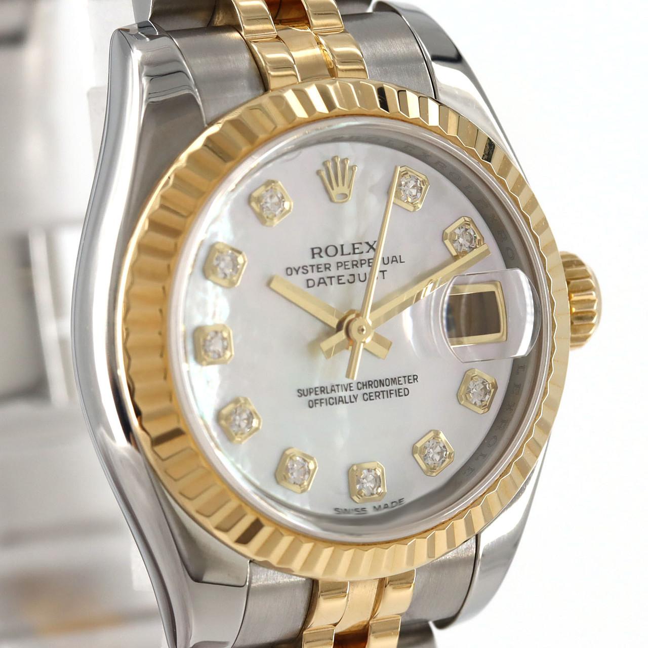 ロレックス デイトジャスト ステンレス x イエローゴールド