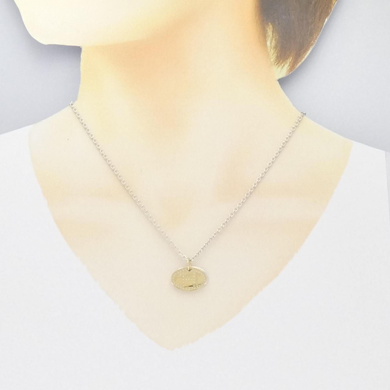 エルメス 925 シルバー 750YG ネックレス